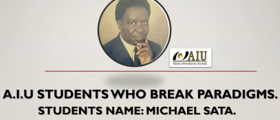 Students who are breaking paradigms: Michael Sata