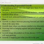 AIU Symposium talking about exponential growth Dr Tracey Chadini