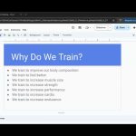 Simplifying Training by Garett R