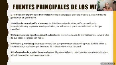 Mitos y Verdades en Nutricion