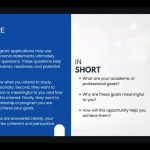 Writing strong personal statements