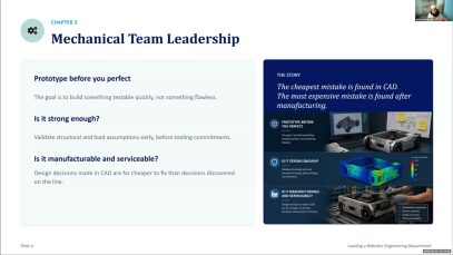 How to Lead a Robotics Engineering Department